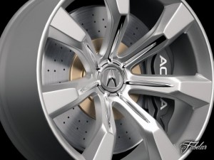 acura advanced sport concept rim 3D Model