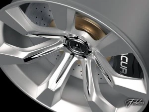 acura advanced sport concept rim 3D Model