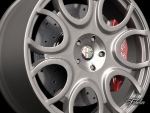 alfa brera rim 3D Model