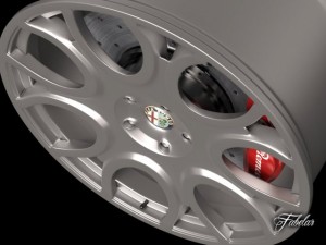 alfa brera rim 3D Модель