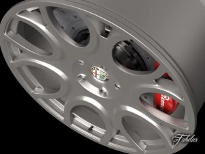 alfa brera rim 3D Model