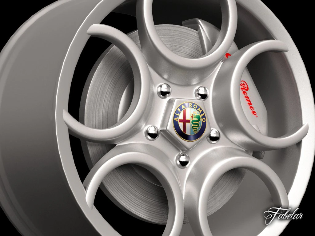 alfa 8c rim 3D Model .c4d .max .obj .3ds .fbx .stl .blend