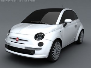 fiat 500 3D Model