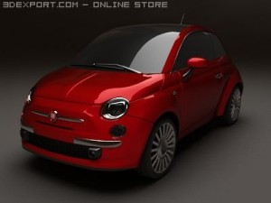 fiat 500 Model 3D