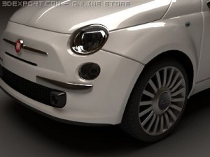 fiat 500 Model 3D