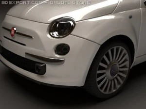 fiat 500 3D Model