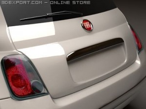 fiat 500 Model 3D