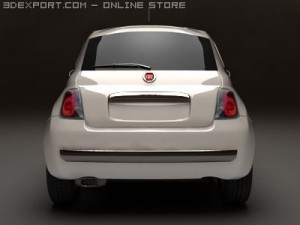 fiat 500 Model 3D