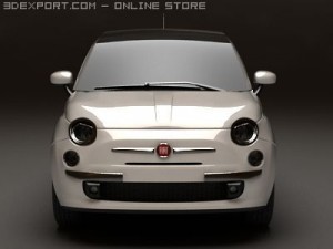 fiat 500 Model 3D