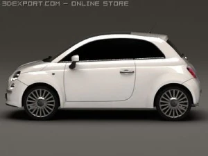 fiat 500 3D Model