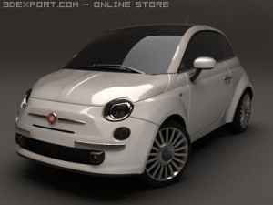fiat 500 Model 3D