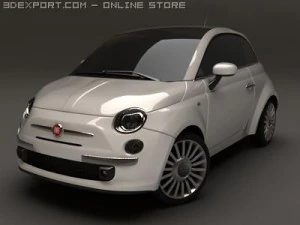 fiat 500 3D Model