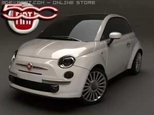 fiat 500 3D Model