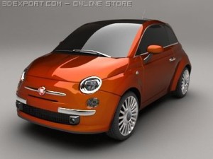 fiat 500 Model 3D