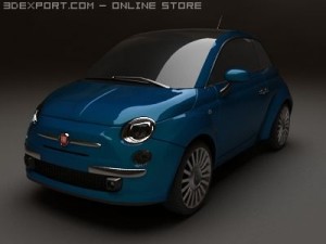 fiat 500 Model 3D