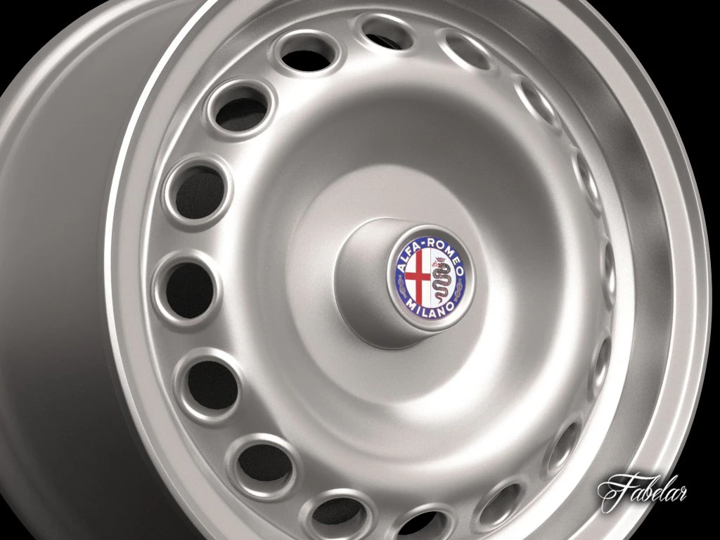 alfa romeo giulia rim 3D Model .c4d .max .obj .3ds .fbx .stl .blend 