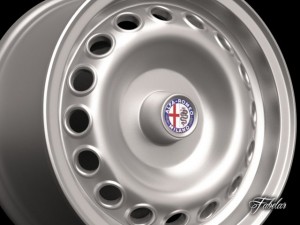 alfa romeo giulia rim 3D 模型
