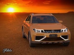 volkswagen crossblue coup std mat 3D Model