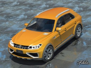 volkswagen crossblue coup std mat Model 3D