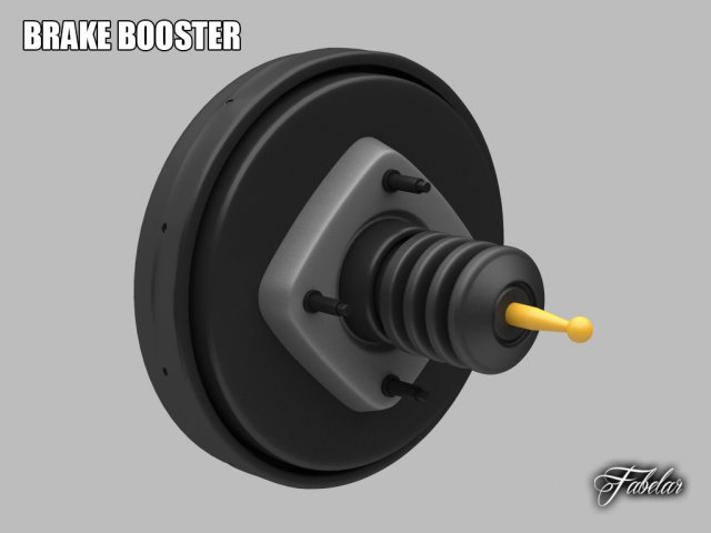 brake booster 3D 모델 .c4d .max .obj .3ds .fbx .stl .blend 