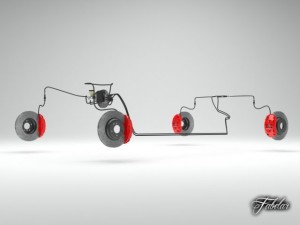 car brake system 3Dモデル