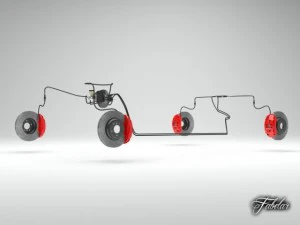 car brake system 3D Model