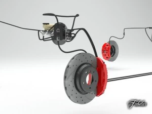 car brake system 3D Model