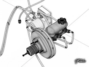 car brake system 3D Model