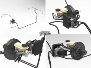 car brake system 3D Model