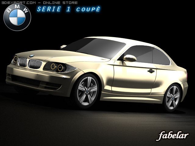 bmw 135i 2008 3D Model .c4d .max .obj .3ds .fbx .stl .blend 