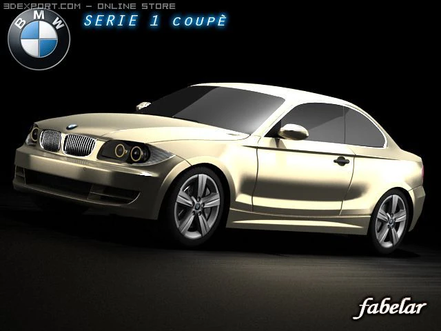 bmw 135i 2008 3D Model .c4d .max .obj .3ds .fbx .stl .blend 