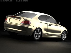 bmw 135i 2008 3D Model
