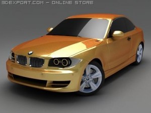 bmw 135i 2008 3D Model