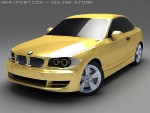 bmw 135i 2008 3D Model