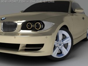 bmw 135i 2008 3D Model
