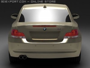 bmw 135i 2008 3D Model