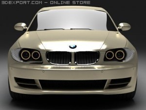 bmw 135i 2008 3D Model