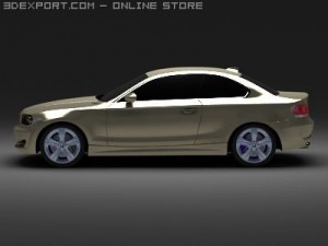 bmw 135i 2008 3D Model