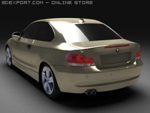 bmw 135i 2008 3D Model