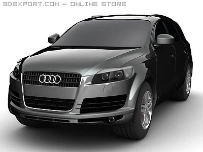 audi q7 3D Model .c4d .max .obj .3ds .fbx .stl .blend 