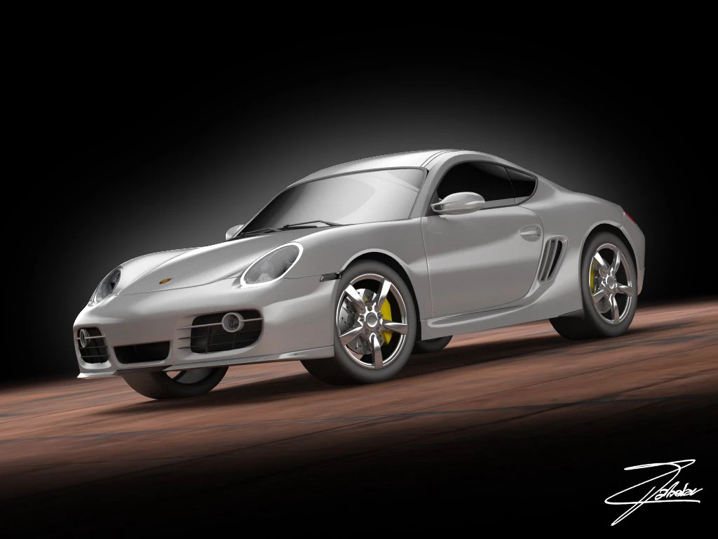 porsche cayman s 3D Model .c4d .max .obj .3ds .fbx .stl .blend 
