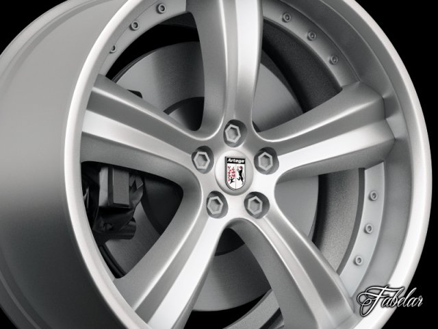 artega gt rim Model 3D .c4d .max .obj .3ds .fbx .stl .blend 