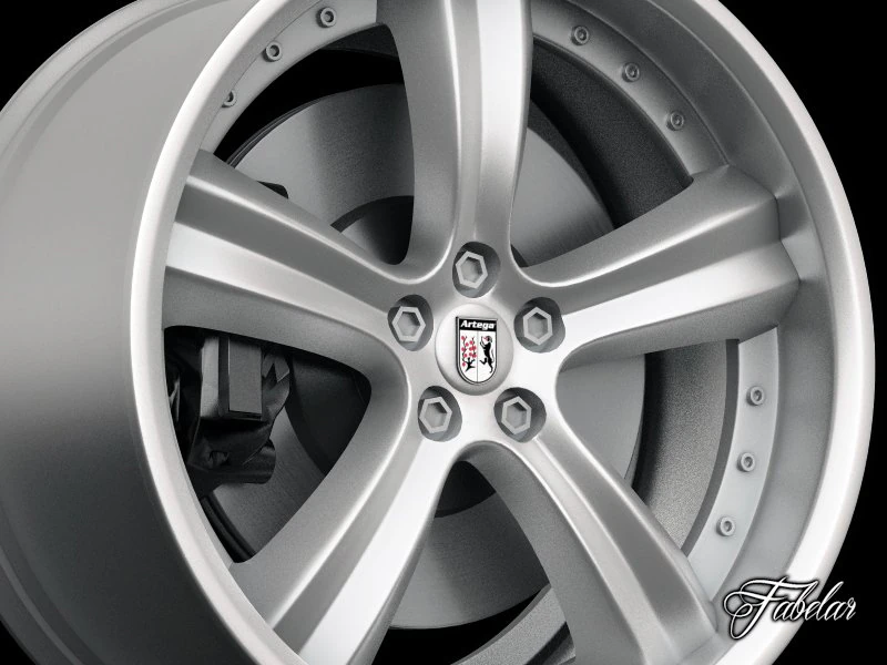 artega gt rim 3D Model .c4d .max .obj .3ds .fbx .stl .blend 