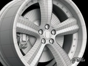 artega gt rim 3D Model