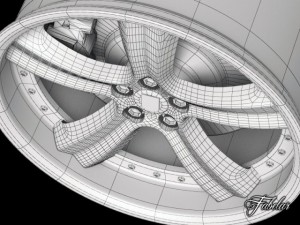 artega gt rim Model 3D