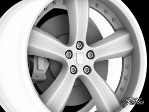 artega gt rim Model 3D