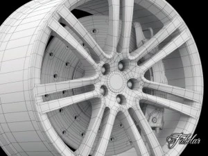 aston martin one77 rim 3D Model
