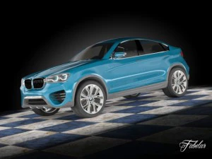BMW X4 Concept стандартный коврик 3D Модель