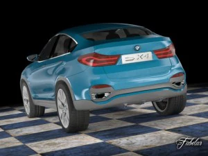BMW X4 Concept стандартный коврик 3D Модель