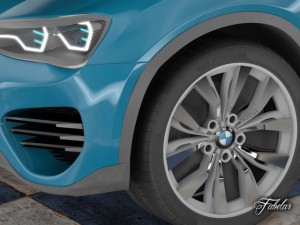 bmw x4 concept std mat Modello 3D